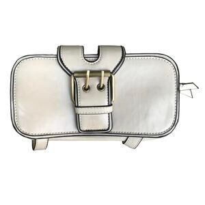 Nile‎ Anthony White Leather Wallet with Floral inside pattern